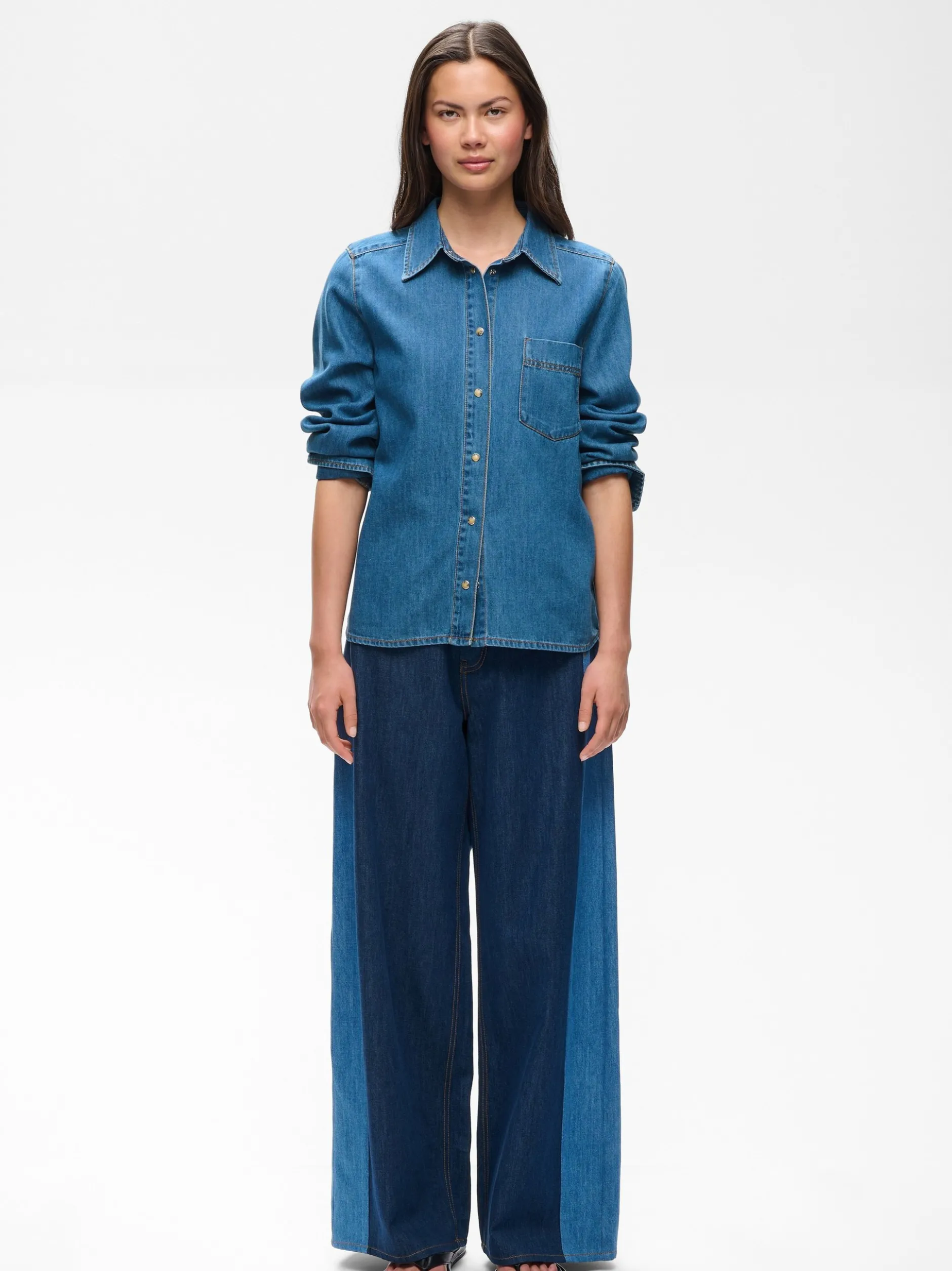 Inwear Damen Jeanshemd GLENNIW in medium stone denim