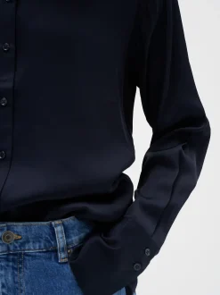Inwear Damen Langarm - Hemd Leonore in marine