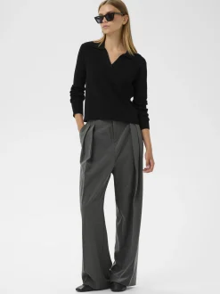 Inwear Damen Strickpullover YenahIW in schwarz