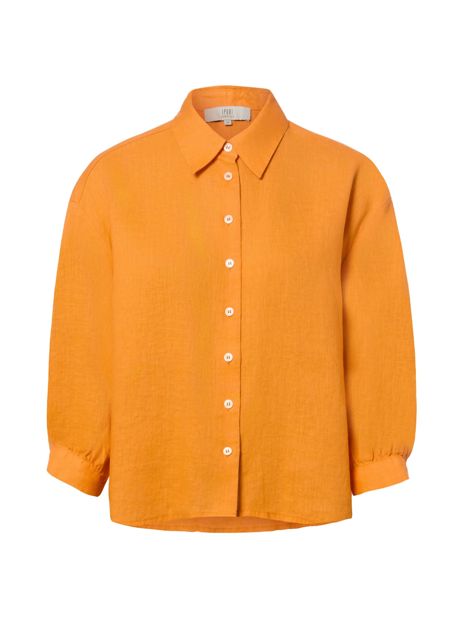 Ipuri Essentials Damen Leinenbluse - Francis in orange