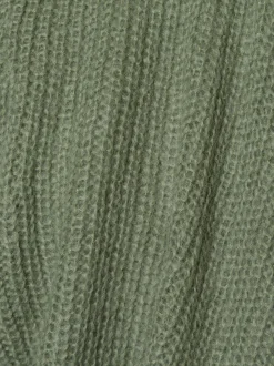 Ipuri Essentials Damen Strickjacke mit Woll-Mohair-Anteil in schilf