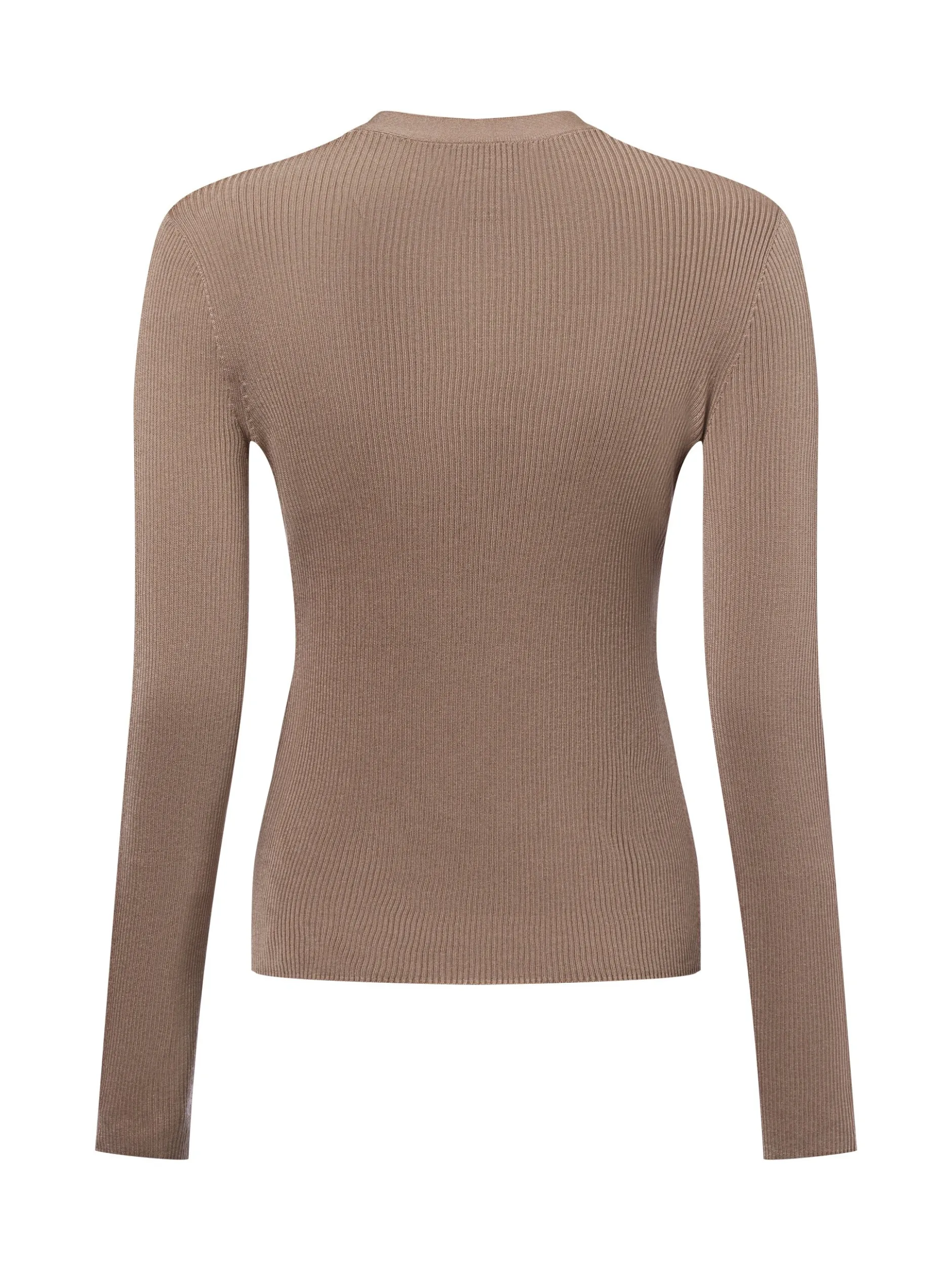 Ipuri Essentials Damen Strickpullover in kitt