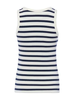 Ipuri Essentials Damen Tanktop in ecru marine