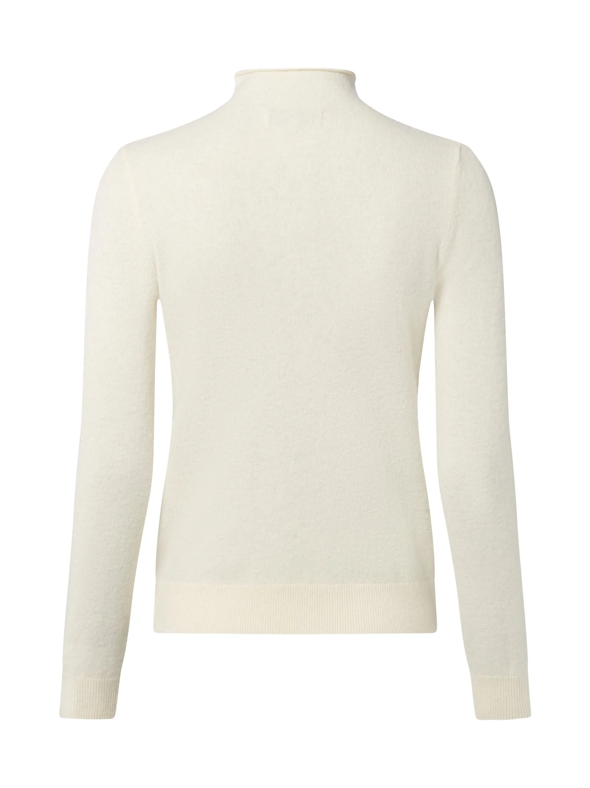Ipuri Essentials Damen Wollpullover mit Merino-Anteil in ecru
