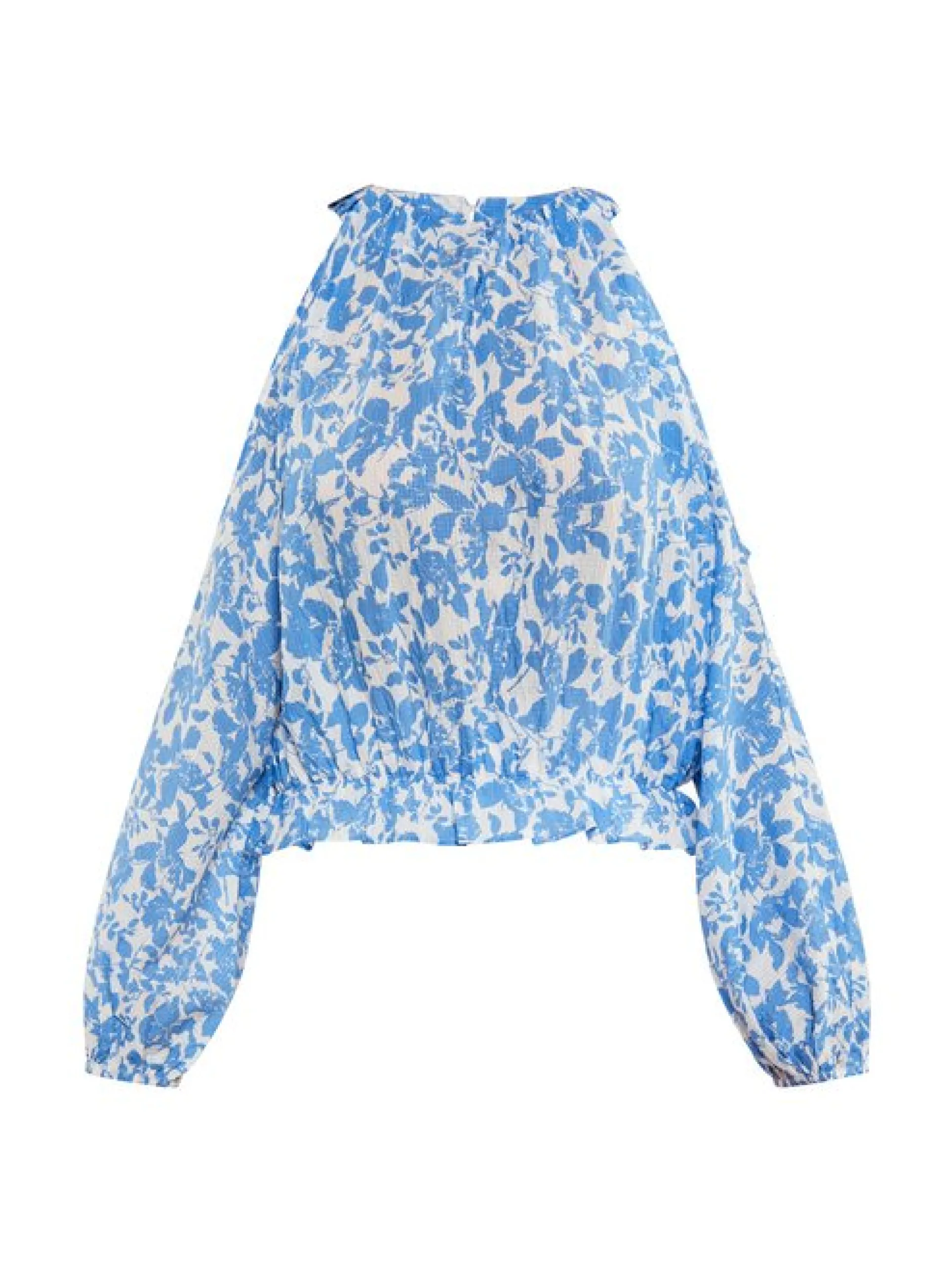 IZIA Damen Bluse in blau - Ausschnitt: ohne Kragen