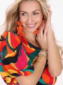 IZIA Damen Bluse in mehrfarbig