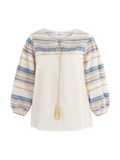 IZIA Damen Bluse in mehrfarbig - Ausschnitt: Rundhals