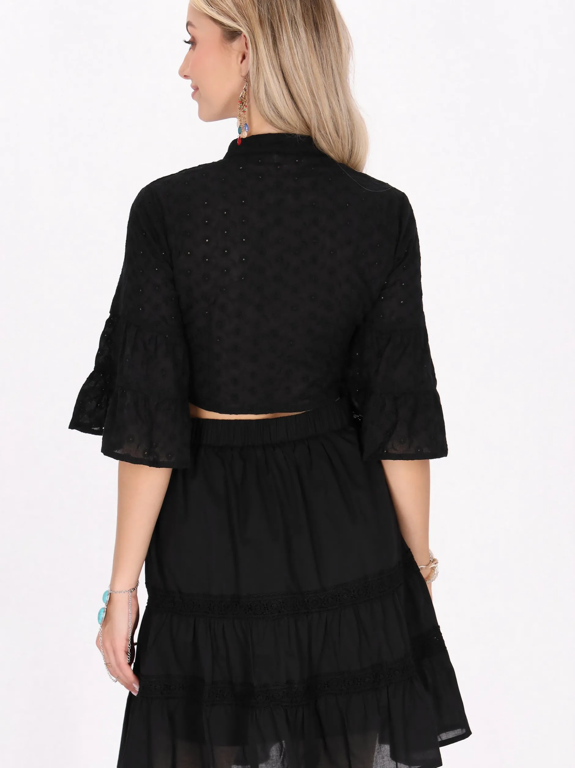 IZIA Damen Bluse in schwarz