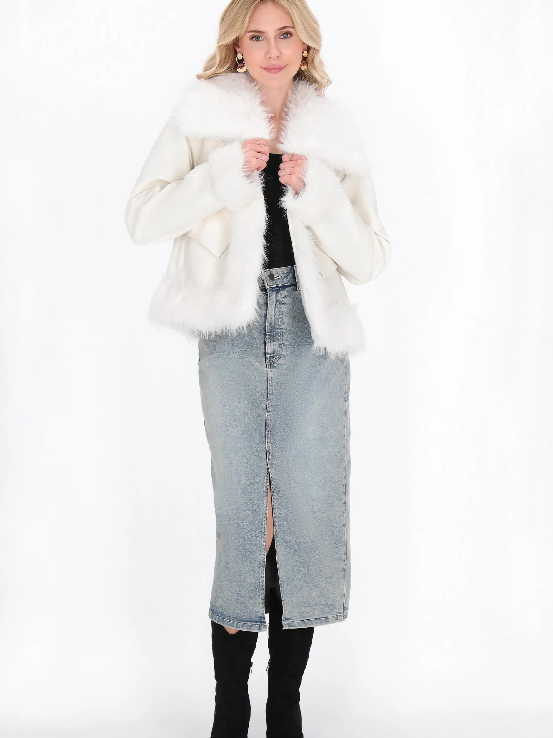 IZIA Damen Jacke in weiß