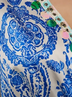 IZIA Damen Kleid in blau - Ausschnitt: V-Ausschnitt
