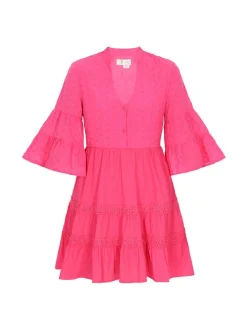 IZIA Damen Kleid in fuchsia - Länge: mittel