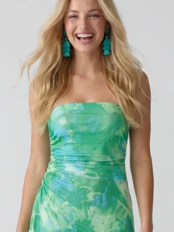 IZIA Damen Kleid in grün - Länge: mittel