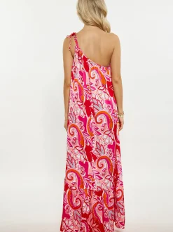IZIA Damen Kleid in mehrfarbig - Ausschnitt: Cache-Coeur