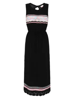 IZIA Damen Kleid in mehrfarbig - Ausschnitt: Rundhals