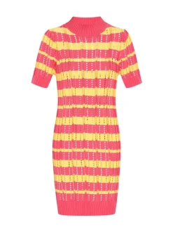 IZIA Damen Kleid in mehrfarbig - Länge: mittel