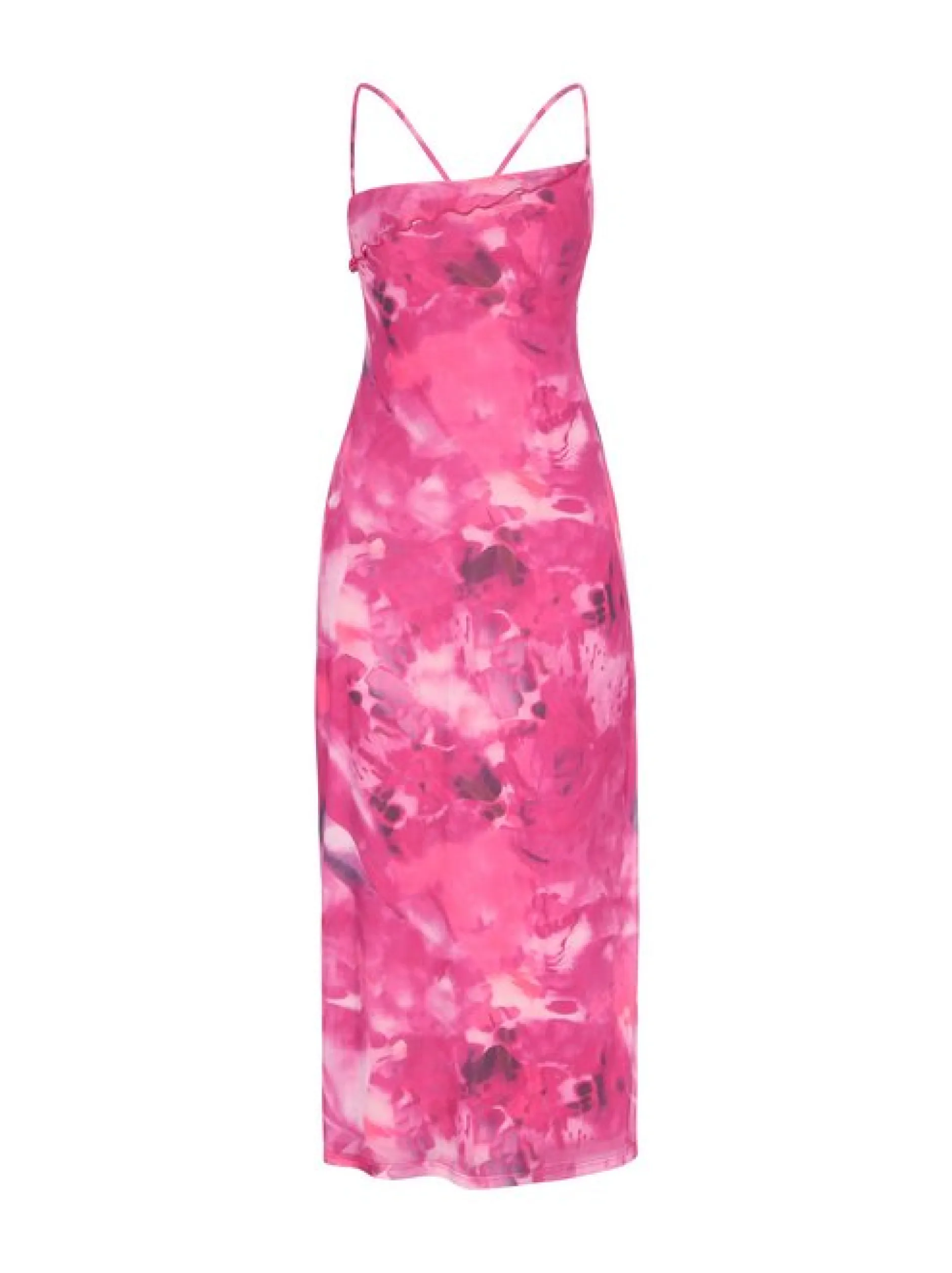 IZIA Damen Kleid in purple - Länge: mittel