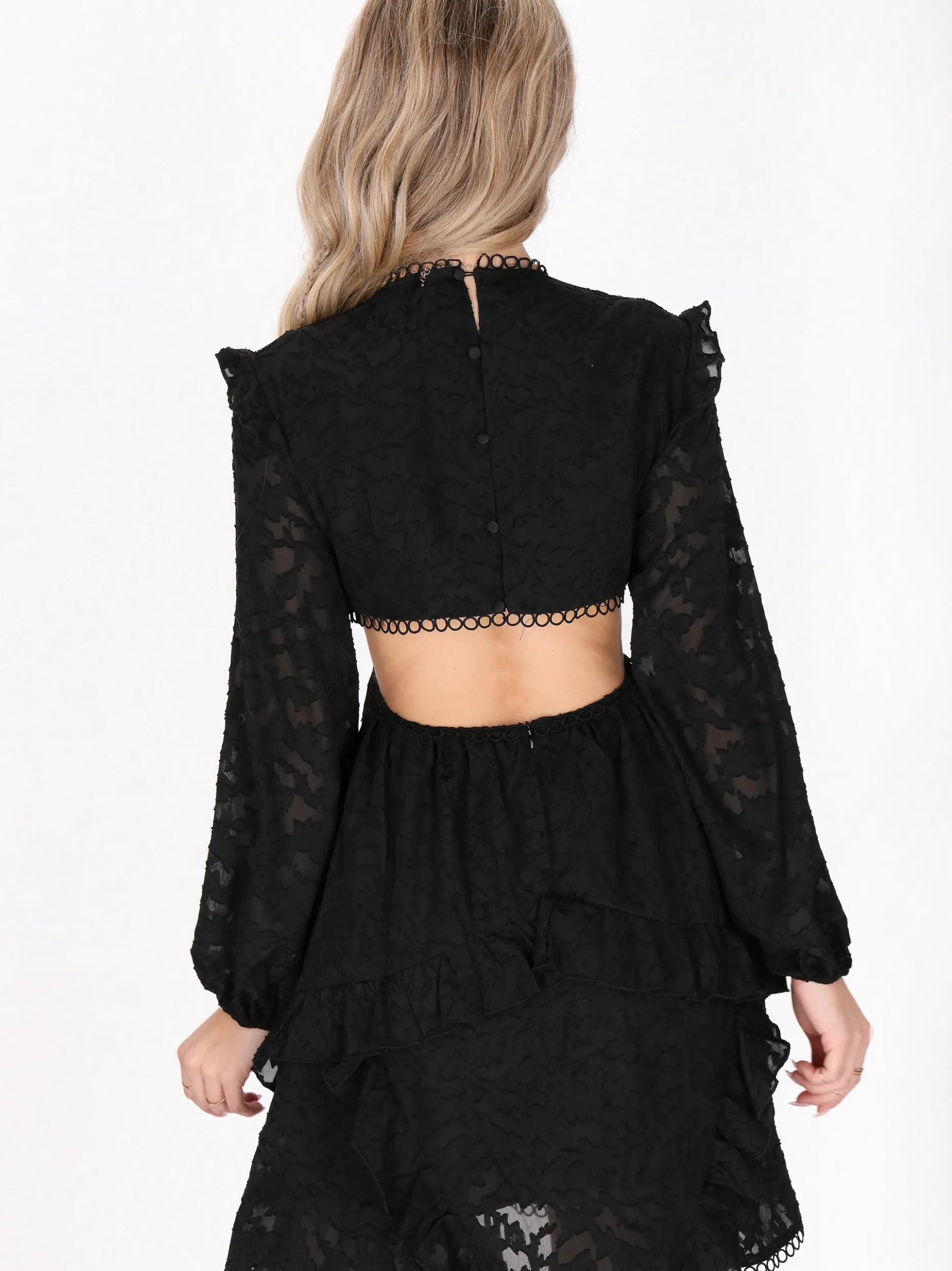 IZIA Damen Kleid in schwarz - Länge: mittel