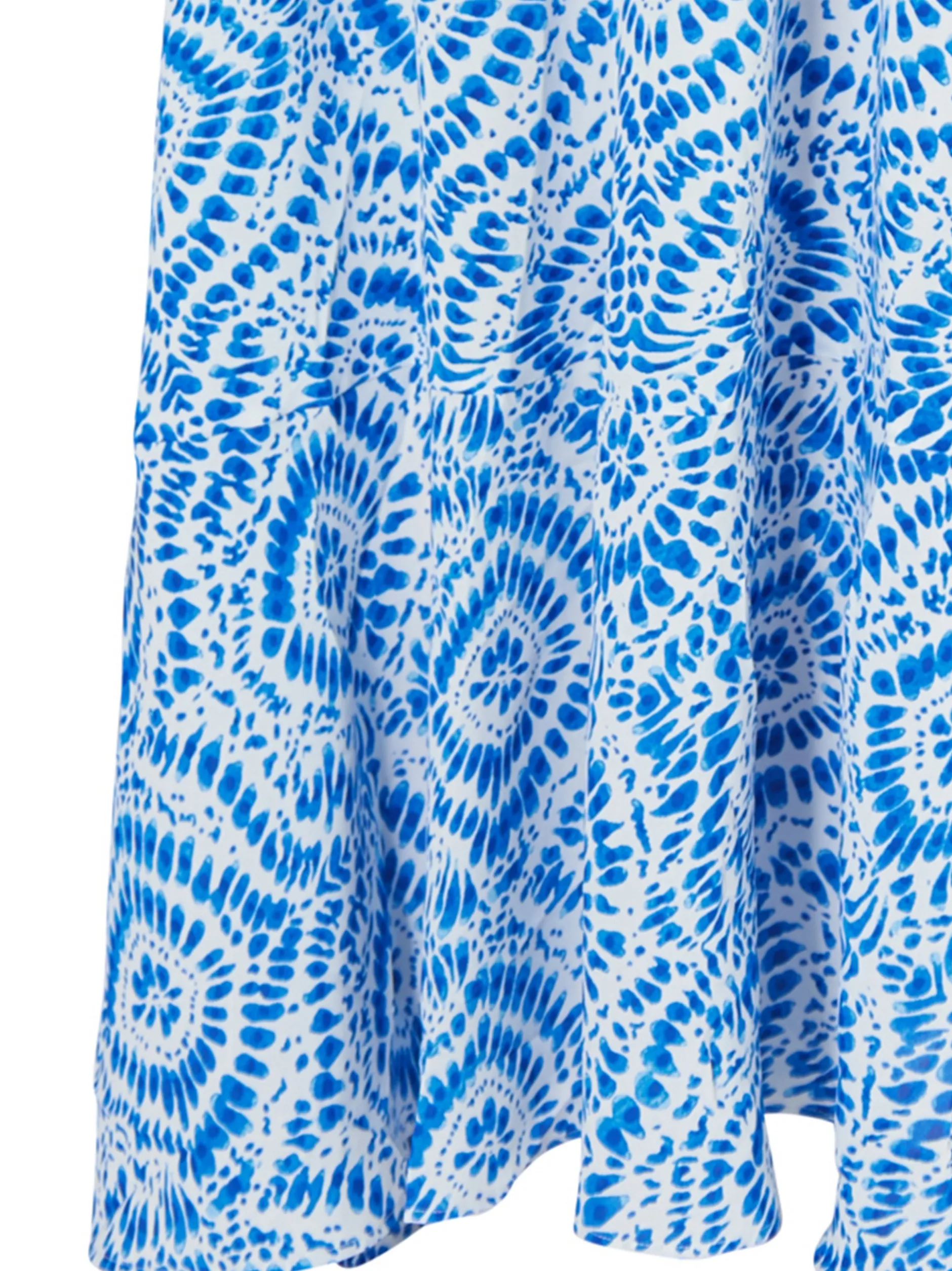 IZIA Damen Maxikleid mit Print in blau - Länge: mittel