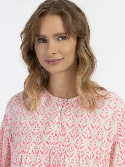 IZIA Damen Midikleid mit Allover-Print in pink