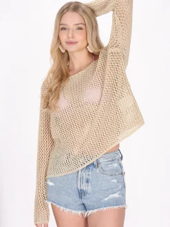 IZIA Damen Pullover in beige