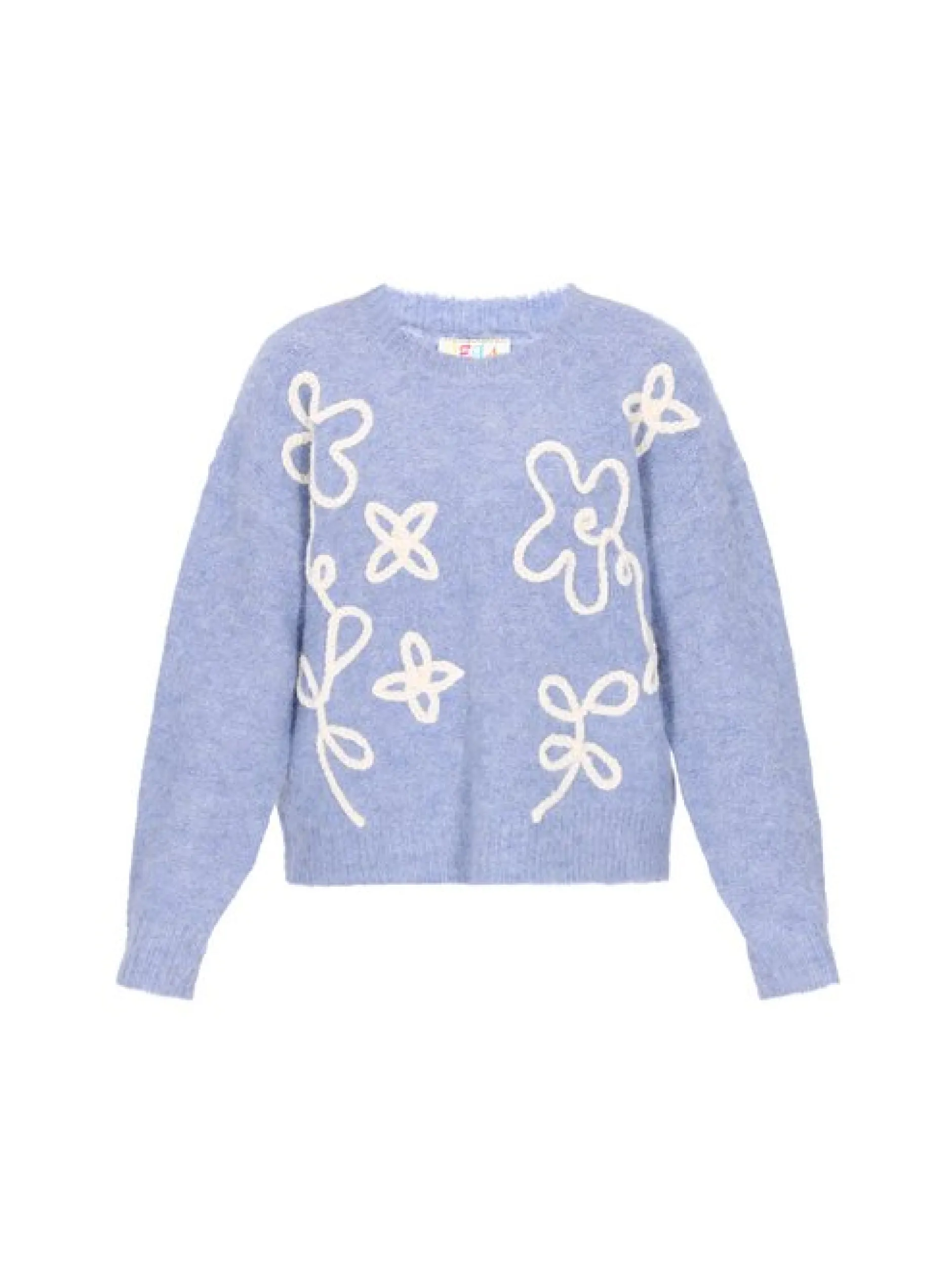 IZIA Damen Pullover in blau - Ausschnitt: Rundhals