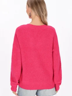 IZIA Damen Pullover in fuchsia