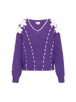 IZIA Damen Pullover in lila