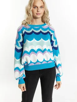 IZIA Damen Pullover in mehrfarbig