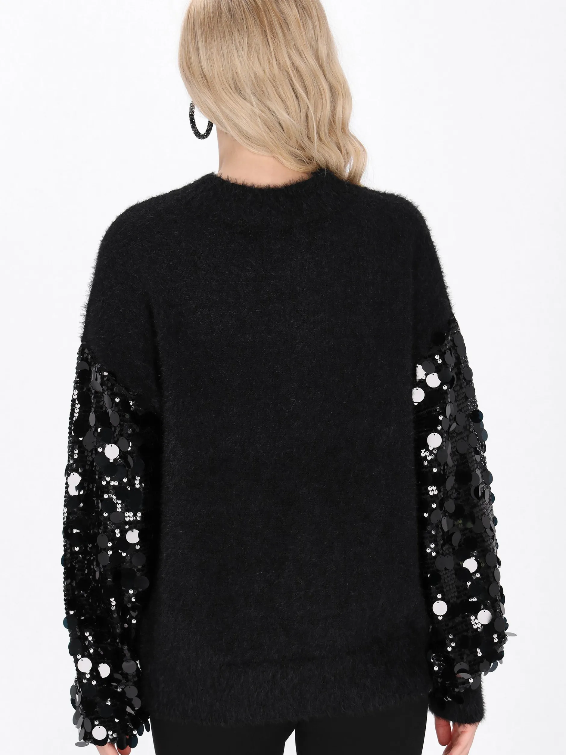 IZIA Damen Pullover in schwarz