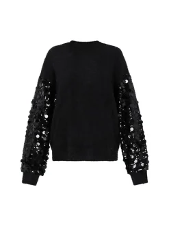 IZIA Damen Pullover in schwarz