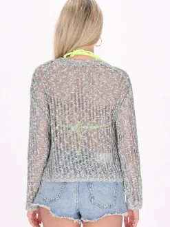 IZIA Damen Pullover in schwarz - Ausschnitt: Rundhals