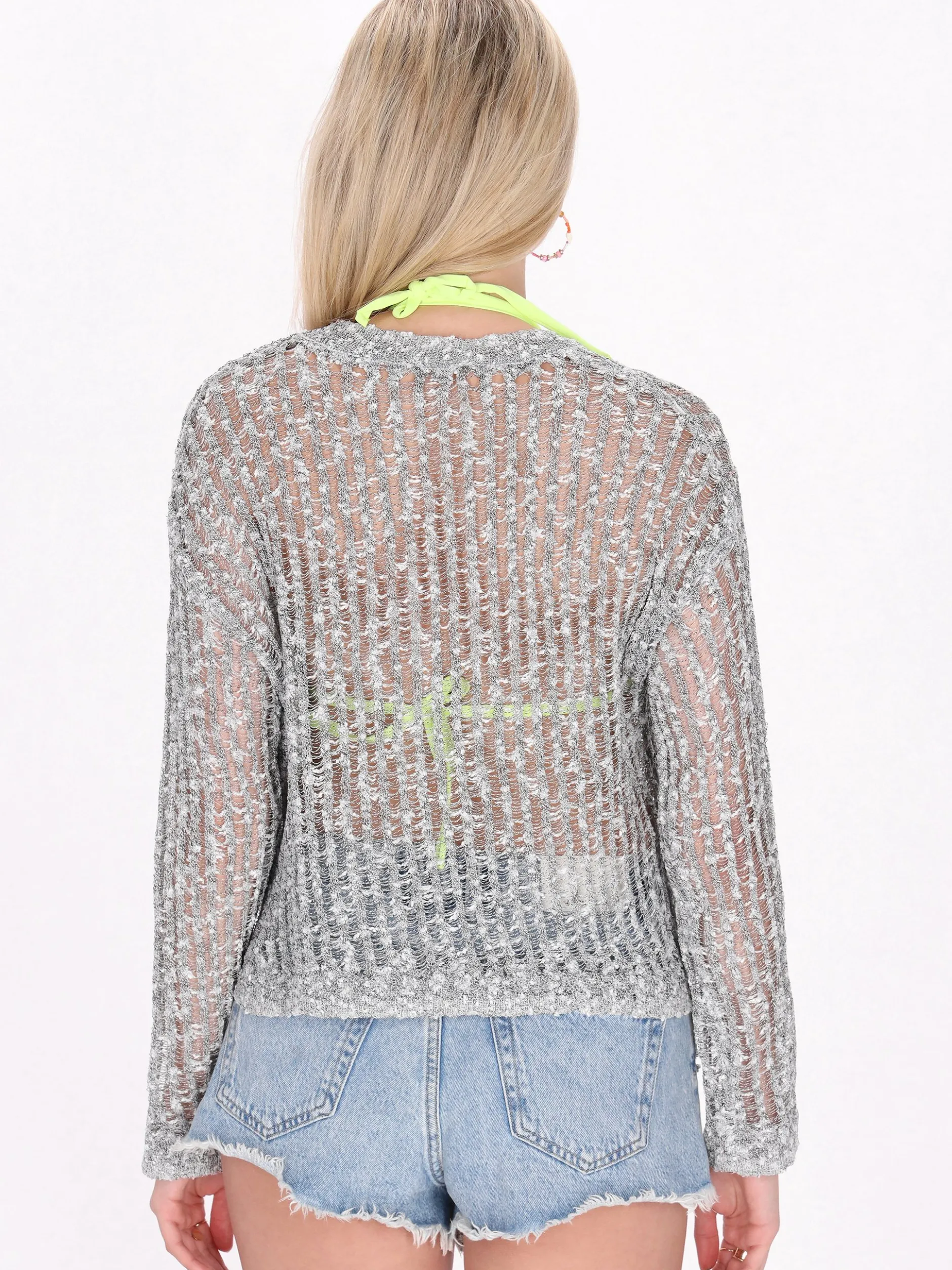 IZIA Damen Pullover in schwarz - Ausschnitt: Rundhals