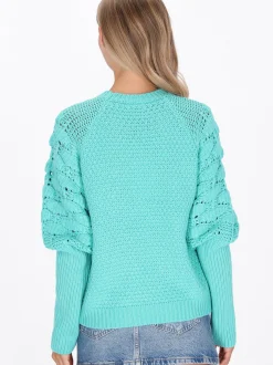 IZIA Damen Pullover in türkis