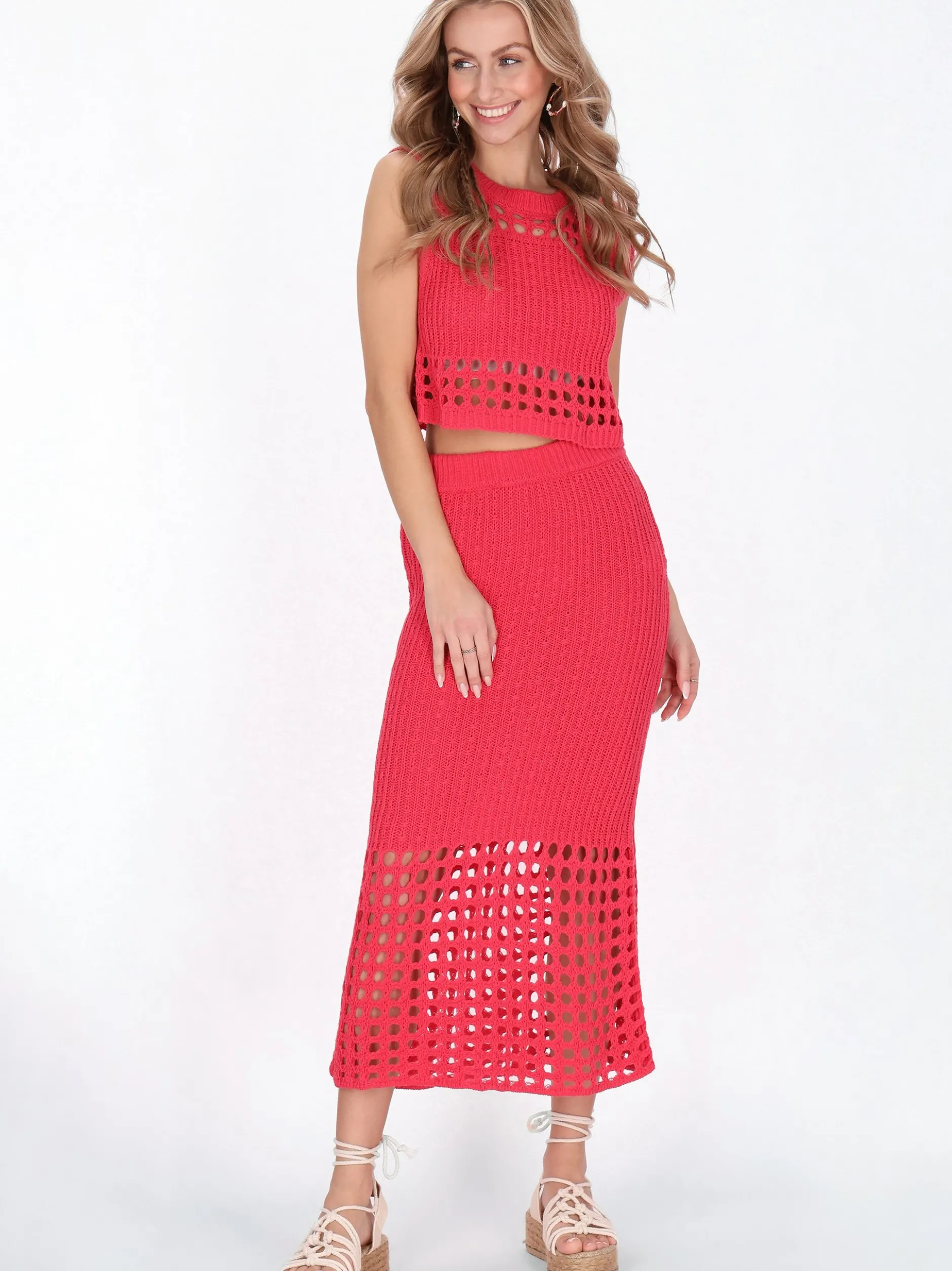 IZIA Damen Rock in fuchsia