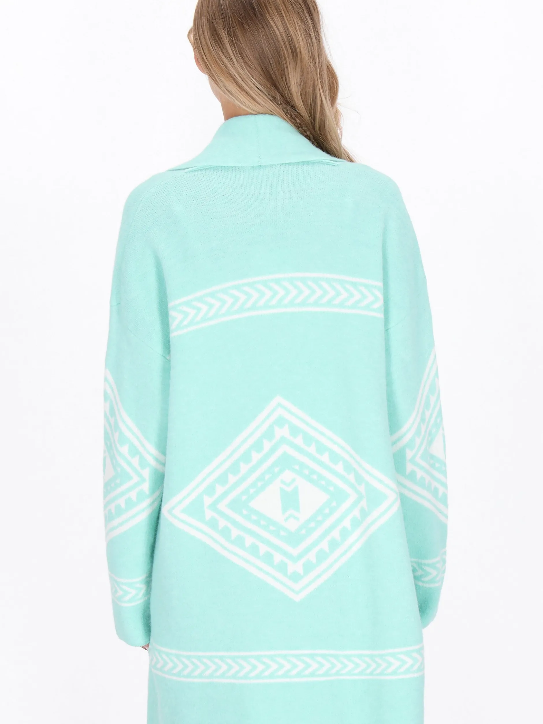 IZIA Damen Strickjacke in aqua