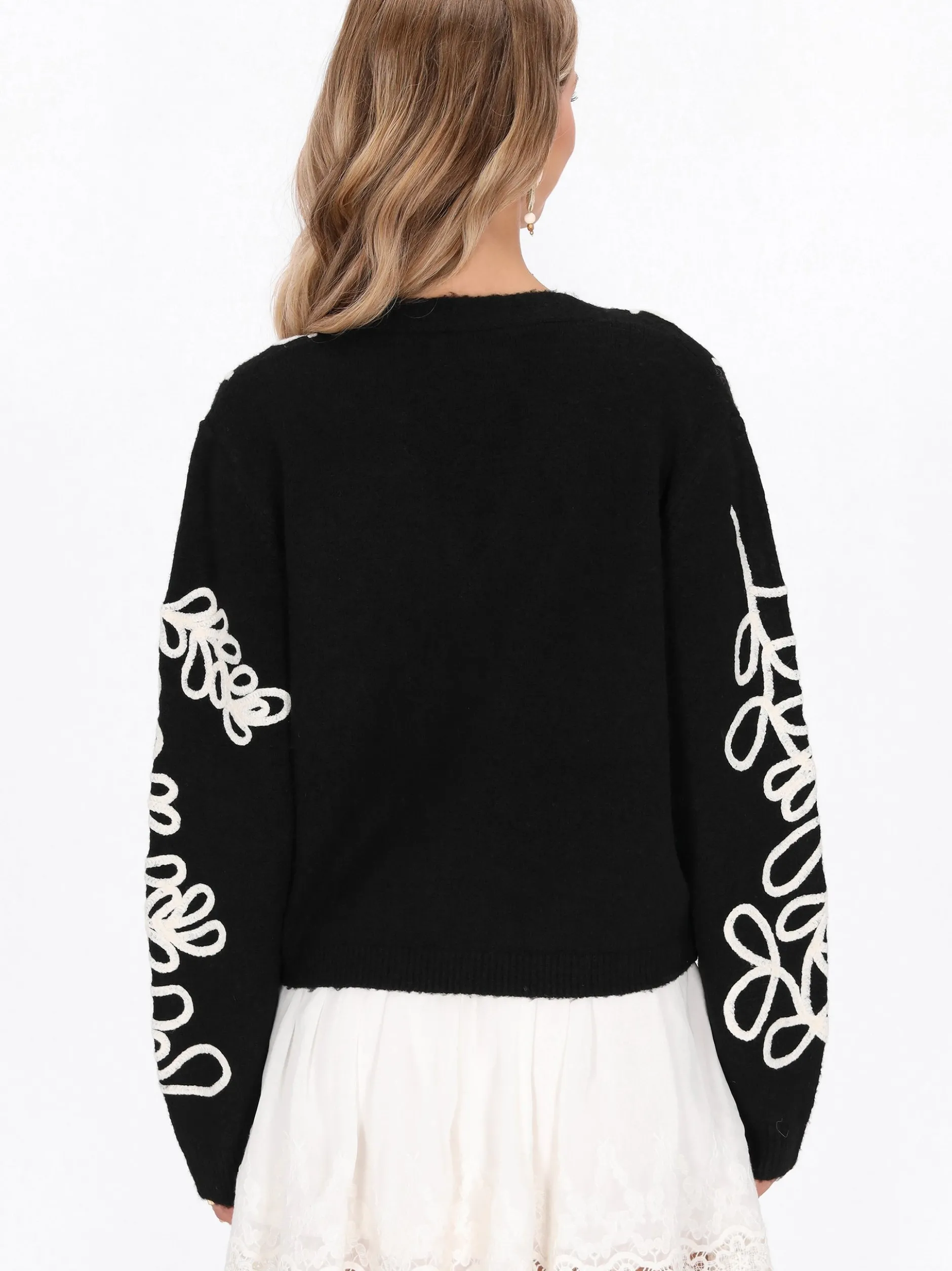 IZIA Damen Strickjacke in schwarz
