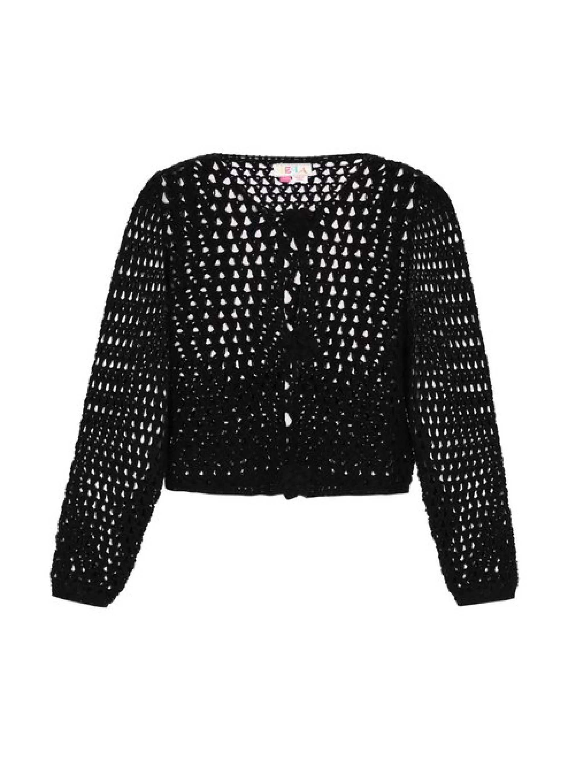 IZIA Damen Strickjacke in schwarz - Ausschnitt: Rundhals
