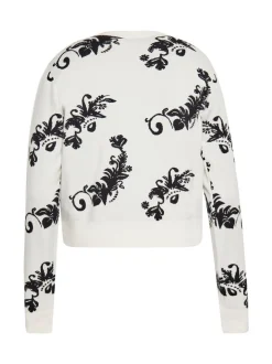 IZIA Damen Strickjacke in weiß