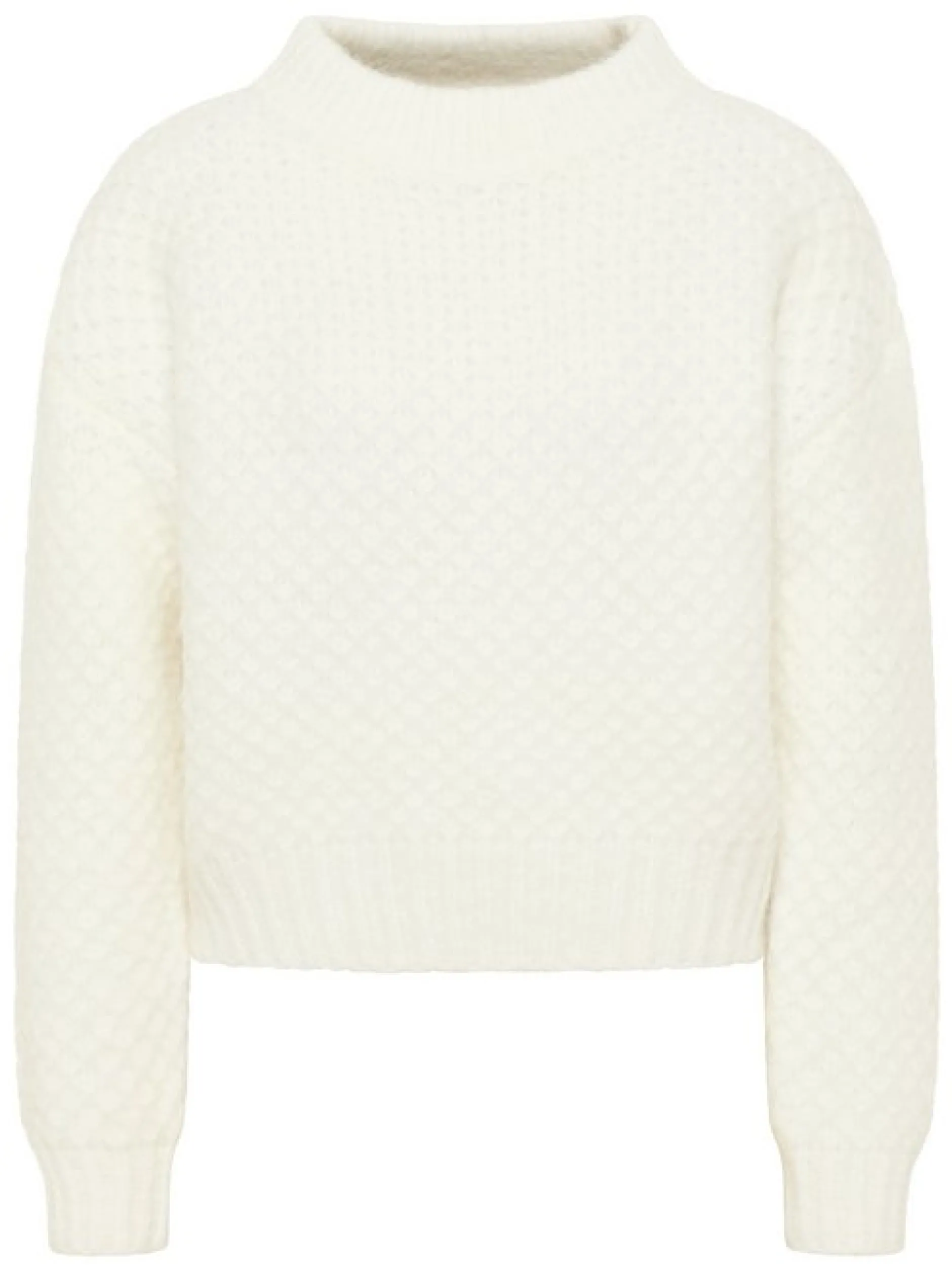 IZIA Damen Strickpullover in weiß