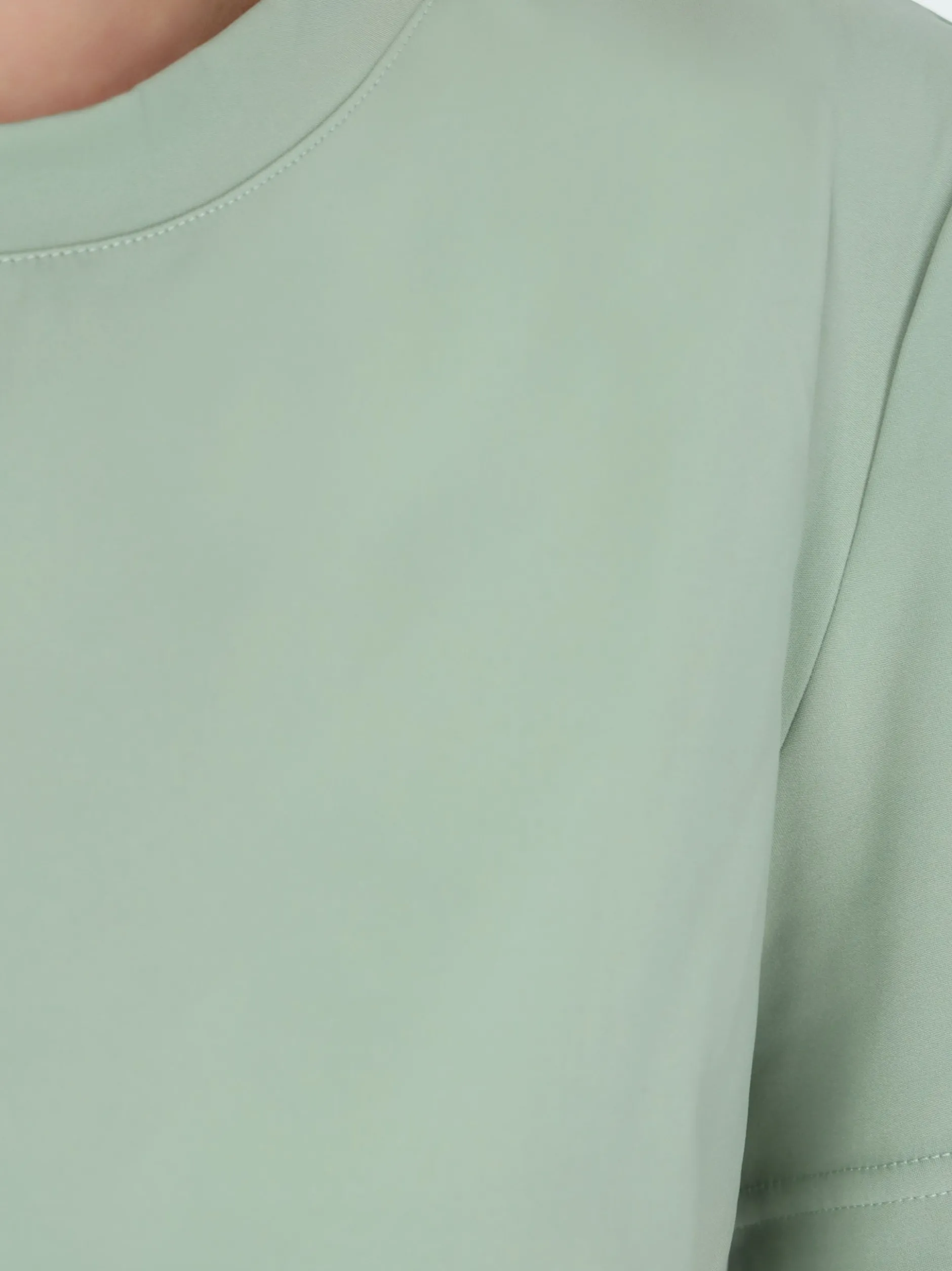 IZIA Damen T-Shirt in mint - Ausschnitt: Rundhals