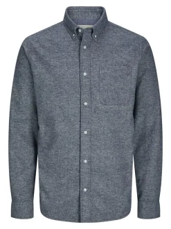 Jack & Jones Herren Hemd in blau - Ärmel: langarm