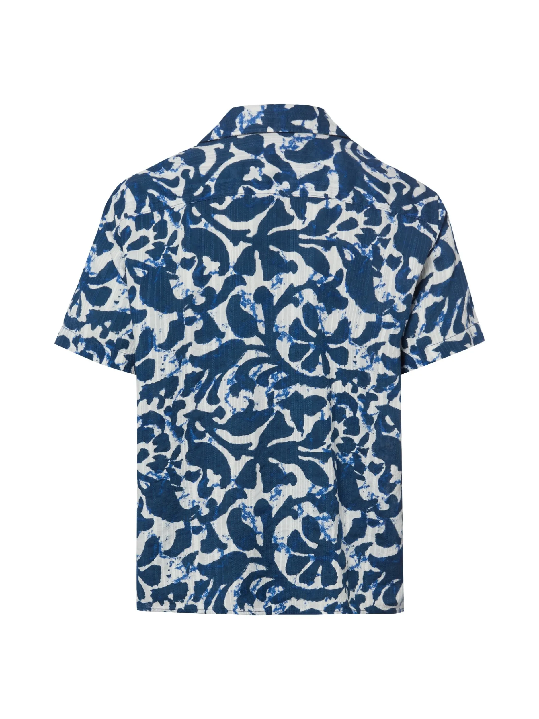 Jack & Jones Herren Kurzarmhemd - JPRBlubilbao in indigo ecru