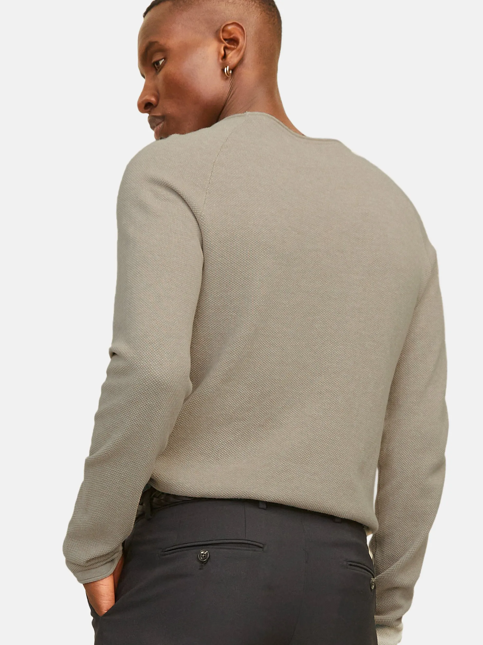 Jack & Jones Herren Pullover im 2er-Pack Hill in beige oliv