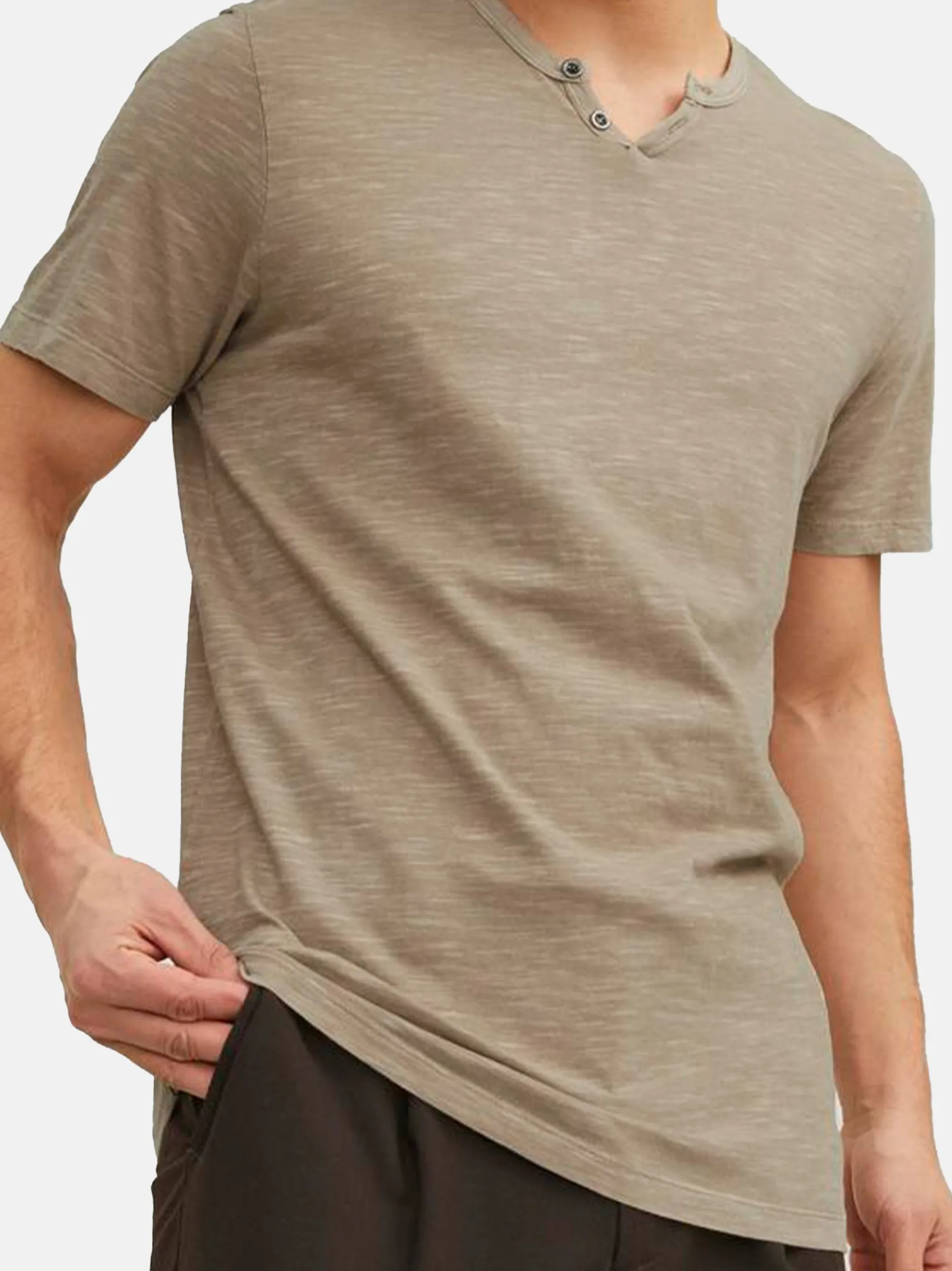 Jack & Jones Herren T-Shirt - 3er Pack Split in blau