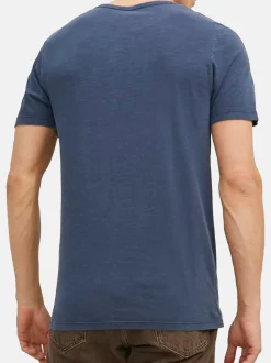Jack & Jones Herren T-Shirt - 3er Pack Split in blau