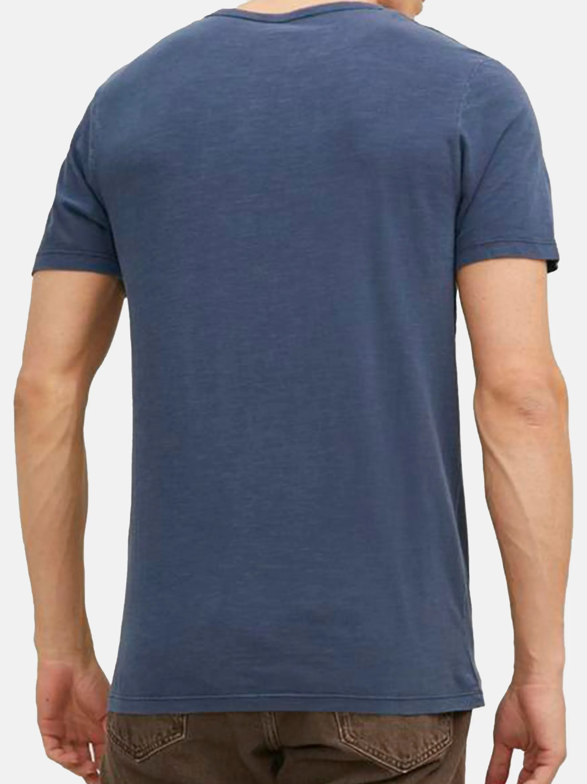 Jack & Jones Herren T-Shirt - 3er Pack Split in blau