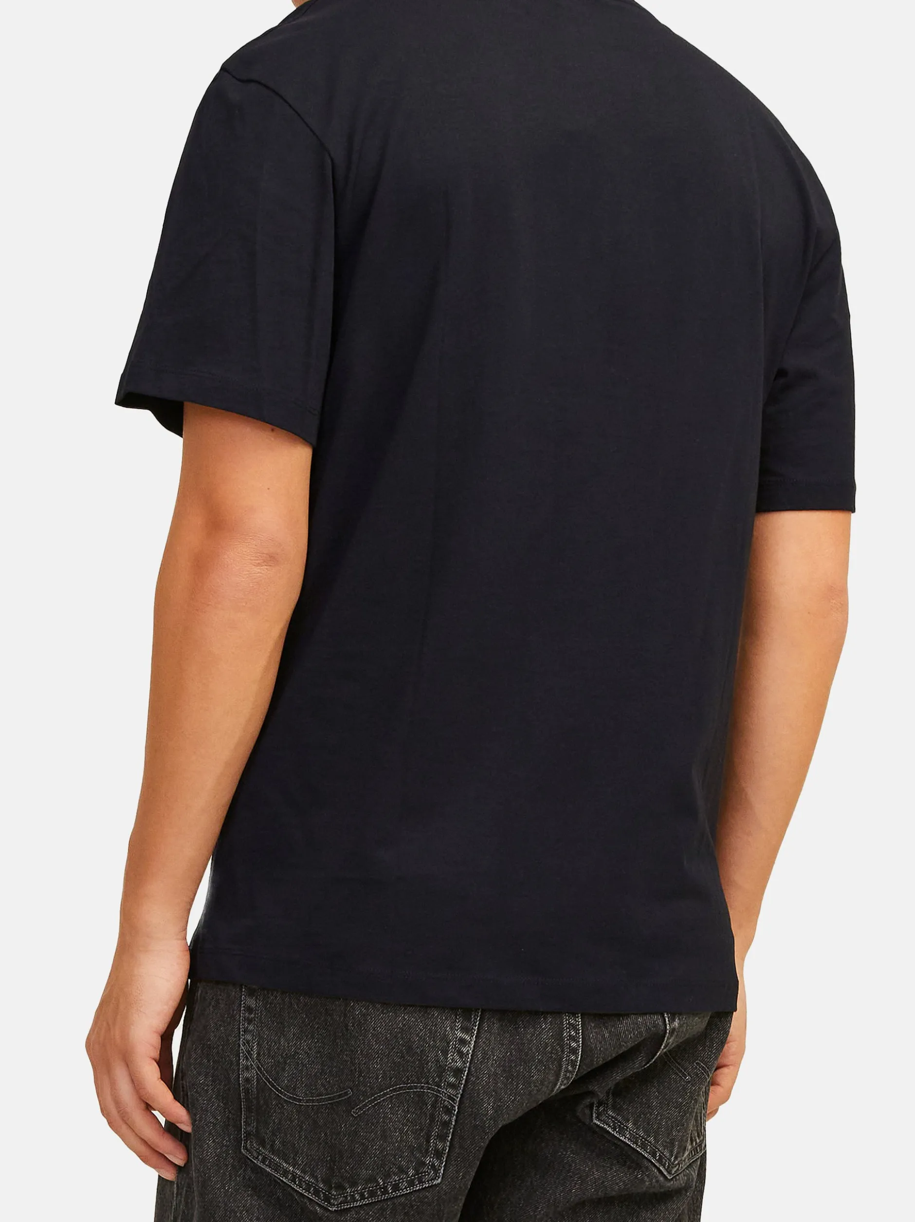 Jack & Jones Herren T-Shirt - 3er Pack Caleb Varsity in schwarz