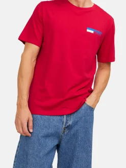 Jack & Jones Herren T-Shirt - 3er Pack Corp in rot