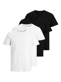 Jack & Jones Herren T-Shirt 4er Pack in mehrfarbig