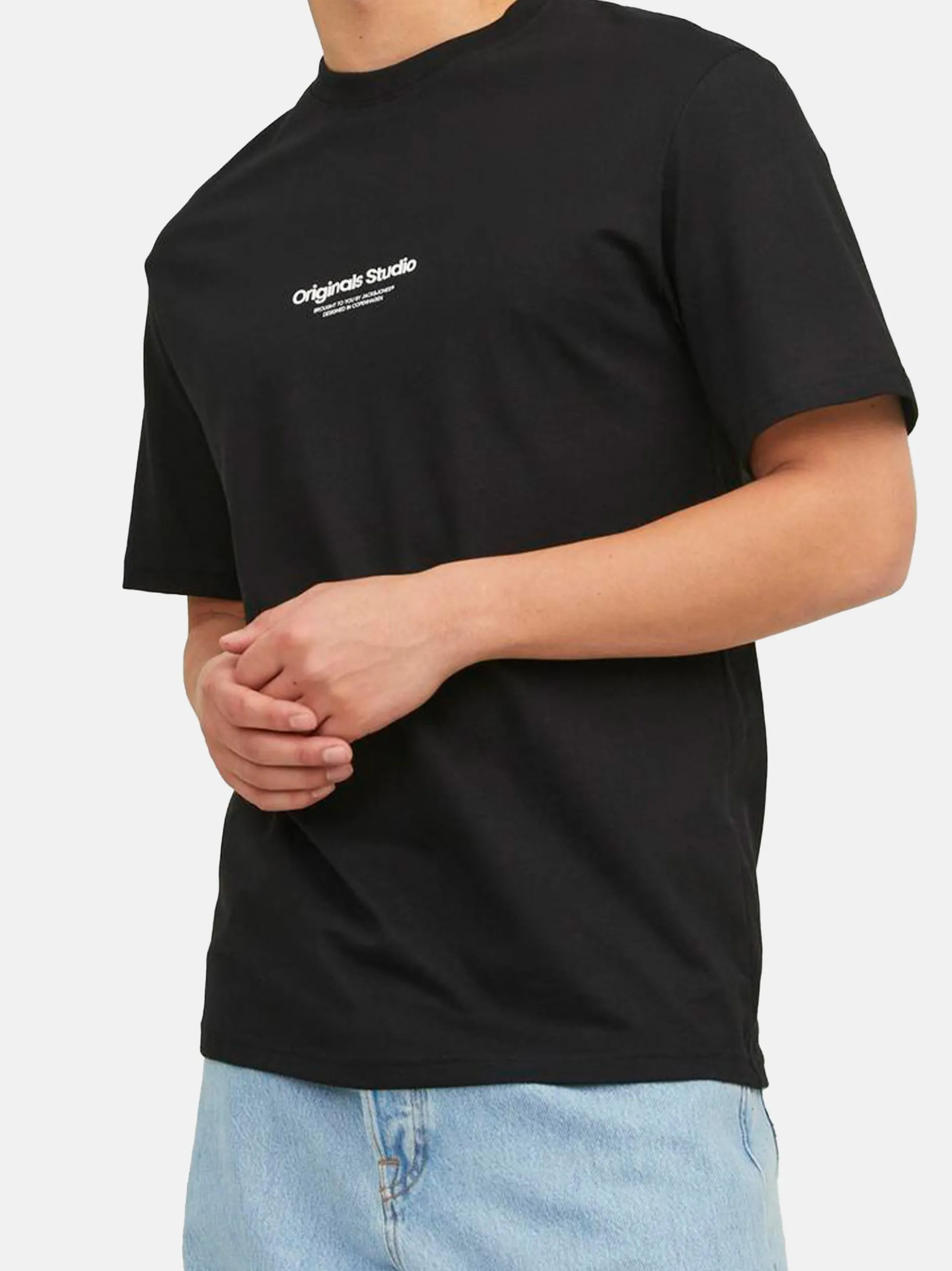 Jack & Jones Herren T-Shirt - 2er Pack Jorvesterbro in schwarz